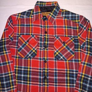 STAPLEFORD WORKWEAR LONG SLEEVE PLAID BUTTON DOWN SHIRT